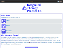Tablet Screenshot of integratedtherapypractice.com